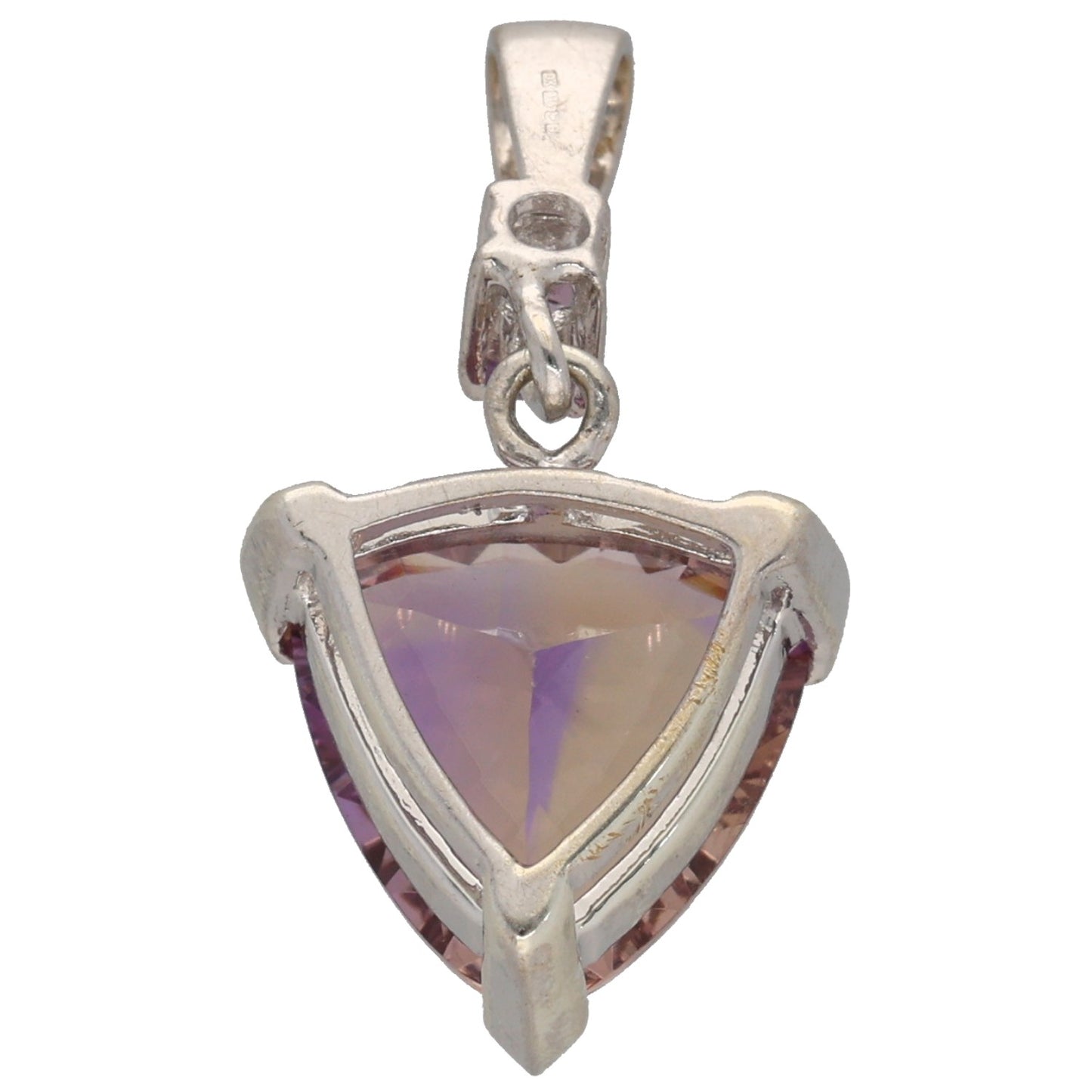 9ct White Gold Ametrine & Amethyst Dress/Cocktail Pendant