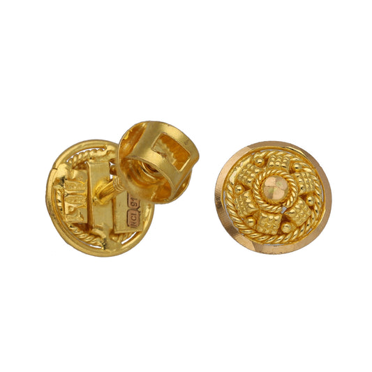 22ct Gold Stud Earrings