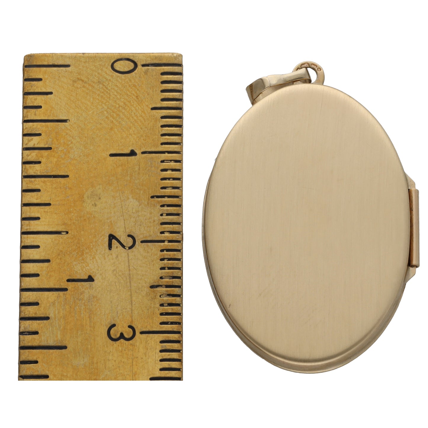 9ct Gold Patterned Locket Pendant