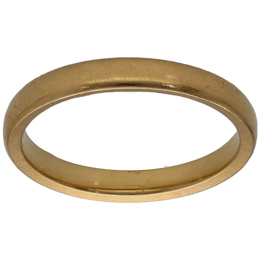 22ct Gold Plain Wedding Ring Size N
