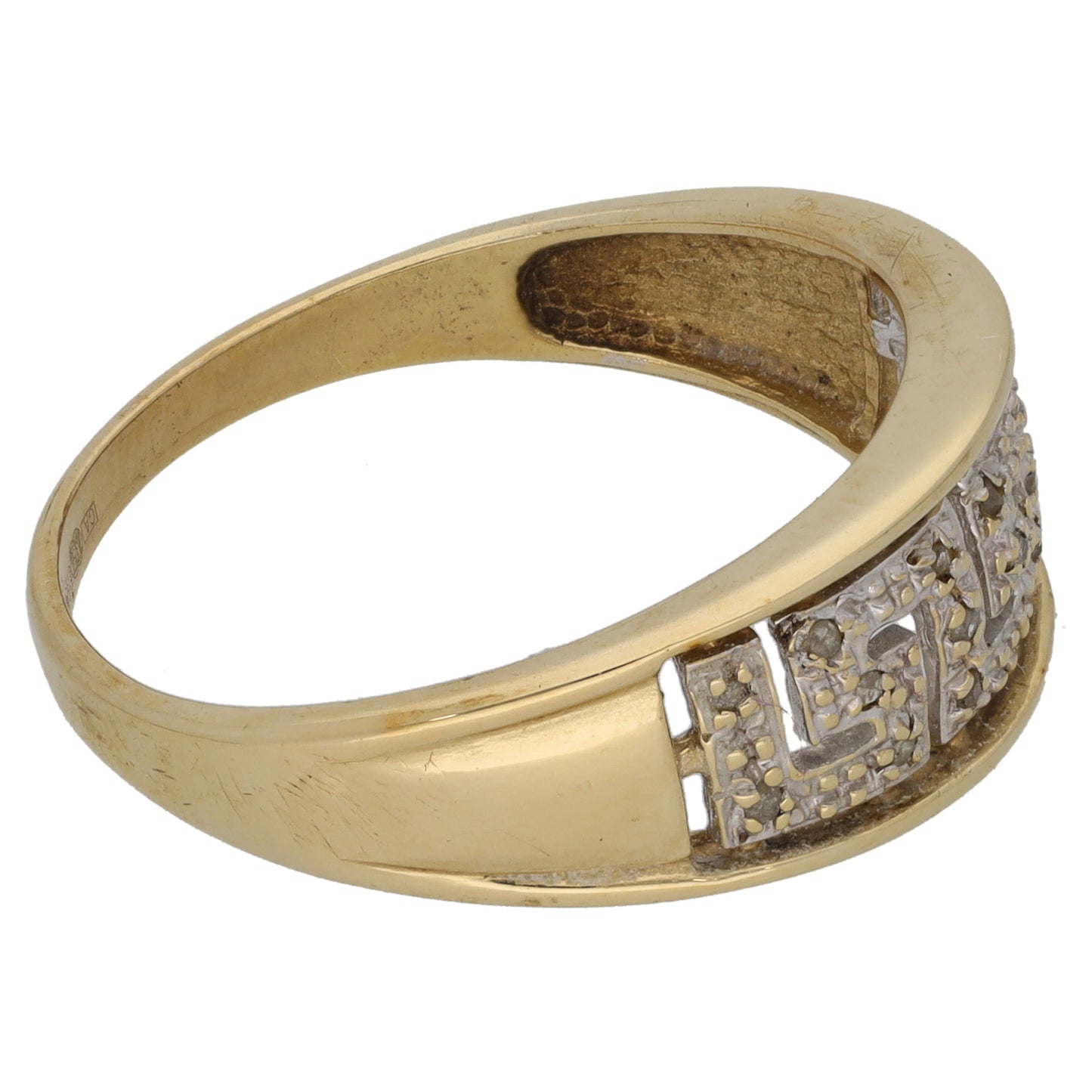 9ct Gold 0.09ct Diamond Alternative Ring Size V