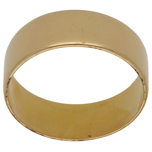 9ct Gold Plain Wedding Ring Size T
