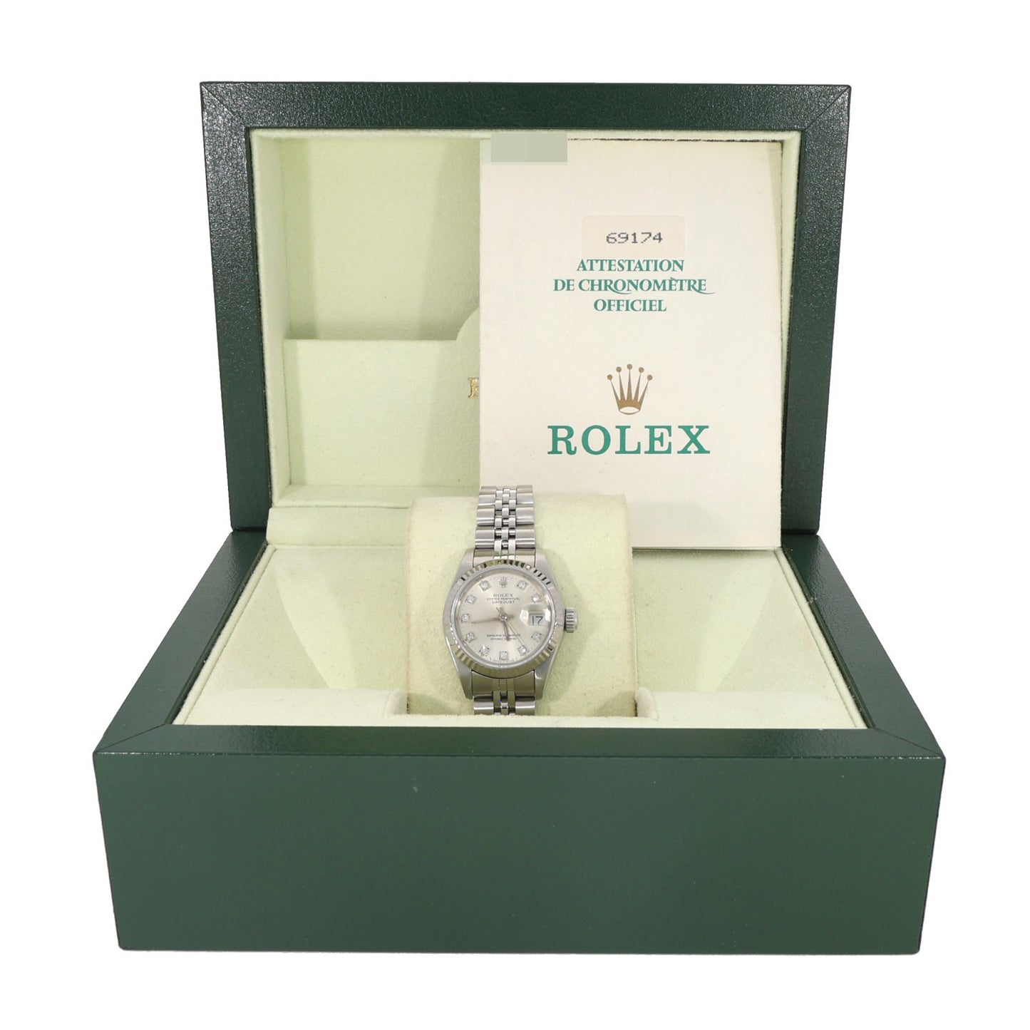 Rolex Lady Datejust 69174 26mm Stainless Steel Watch