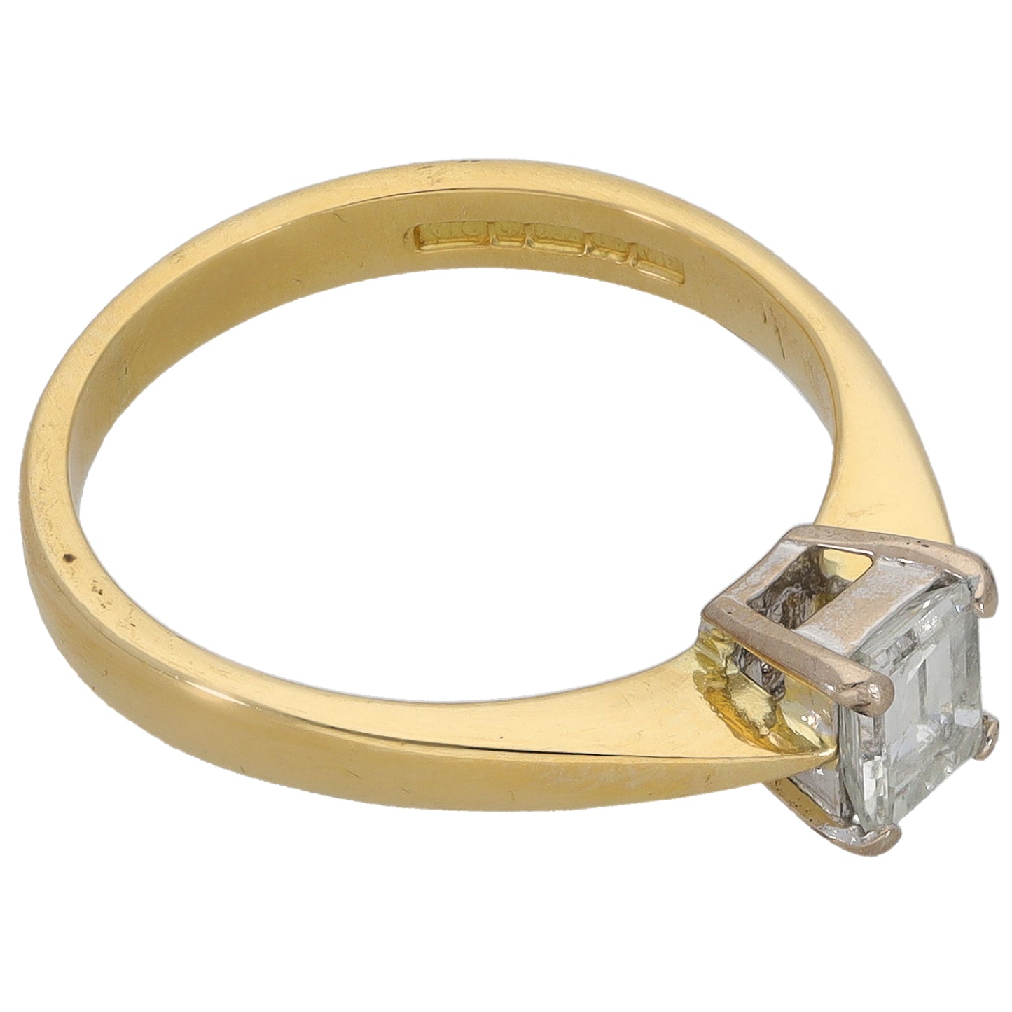 18ct Gold 0.50ct Diamond Solitaire Ring Size K