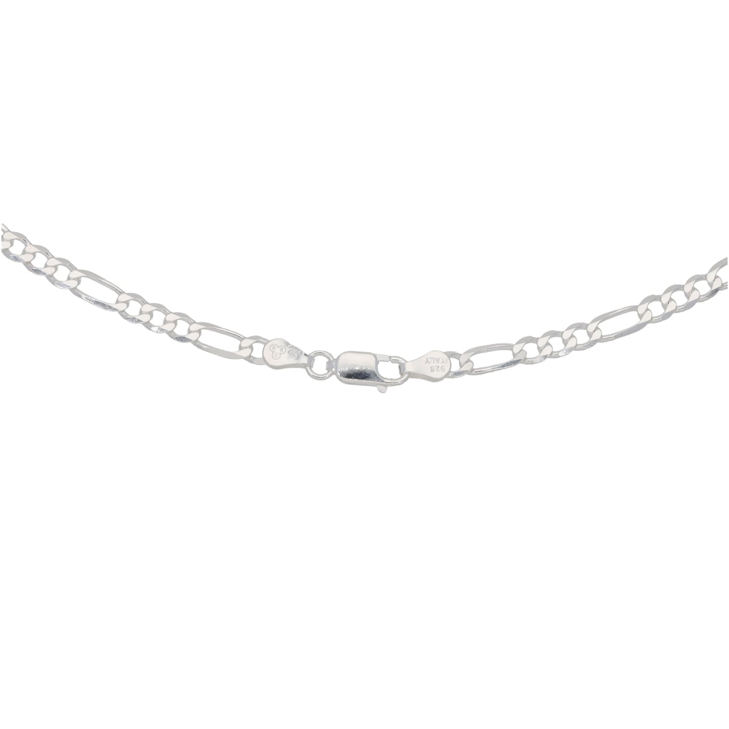 Silver Sterling Figaro Chain 22"