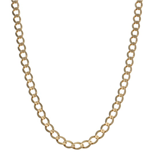 9ct Gold Curb Chain 32"