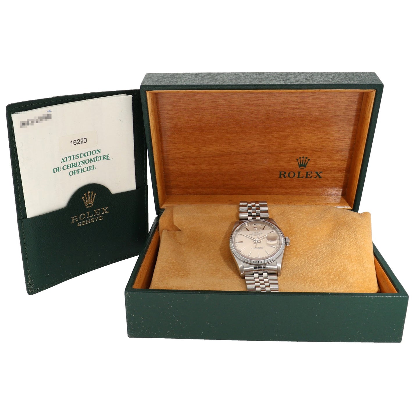 Rolex Datejust 16220 36mm Stainless Steel Watch