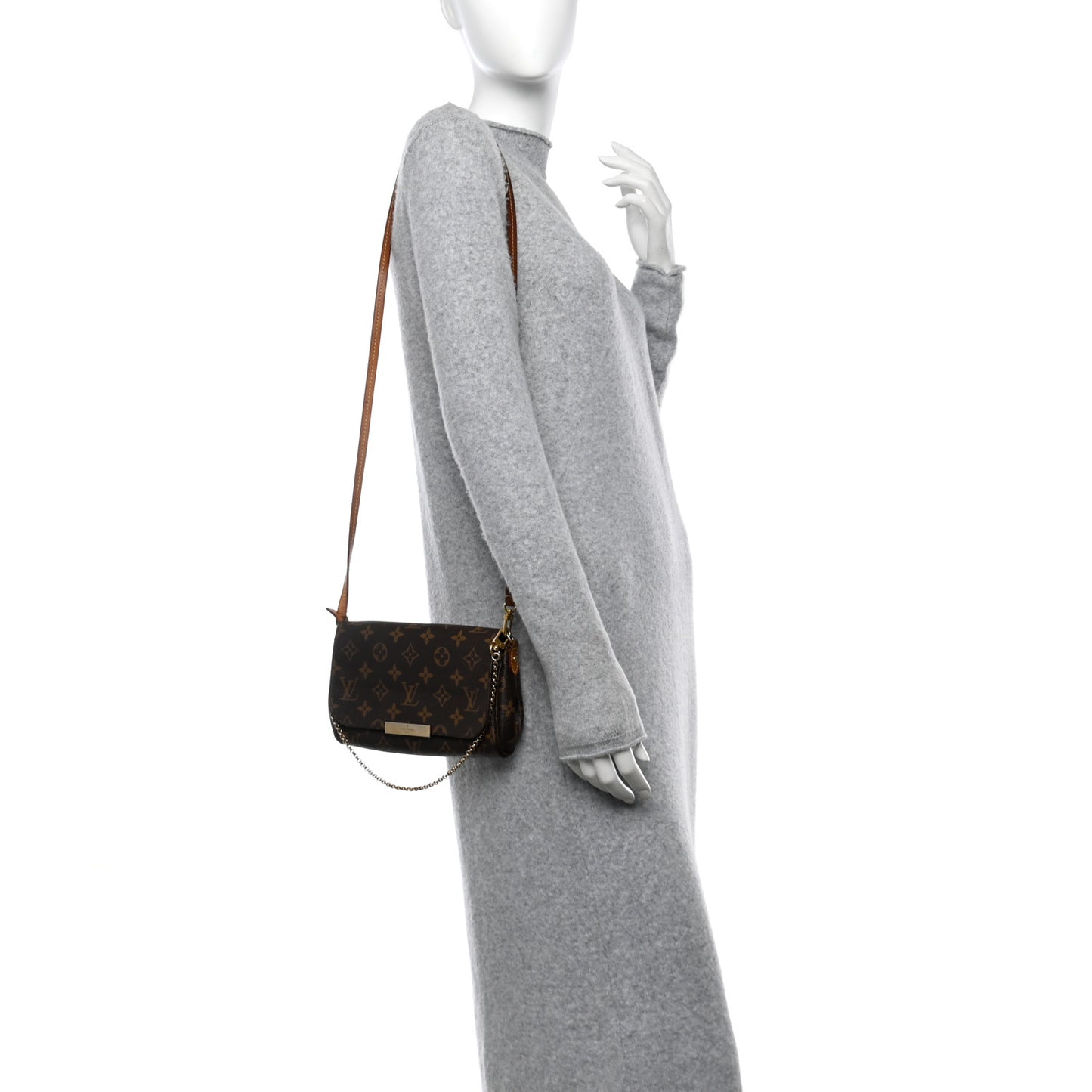 Louis Vuitton Favorite PM Monogram Coated Canvas Bag - Brown