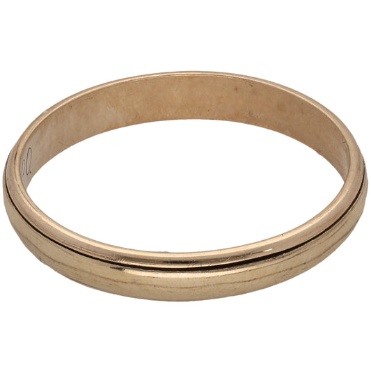 9ct Gold Plain Wedding Ring Size O