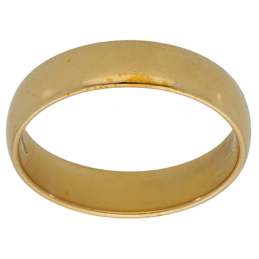 9ct Gold Plain Wedding Ring Size U