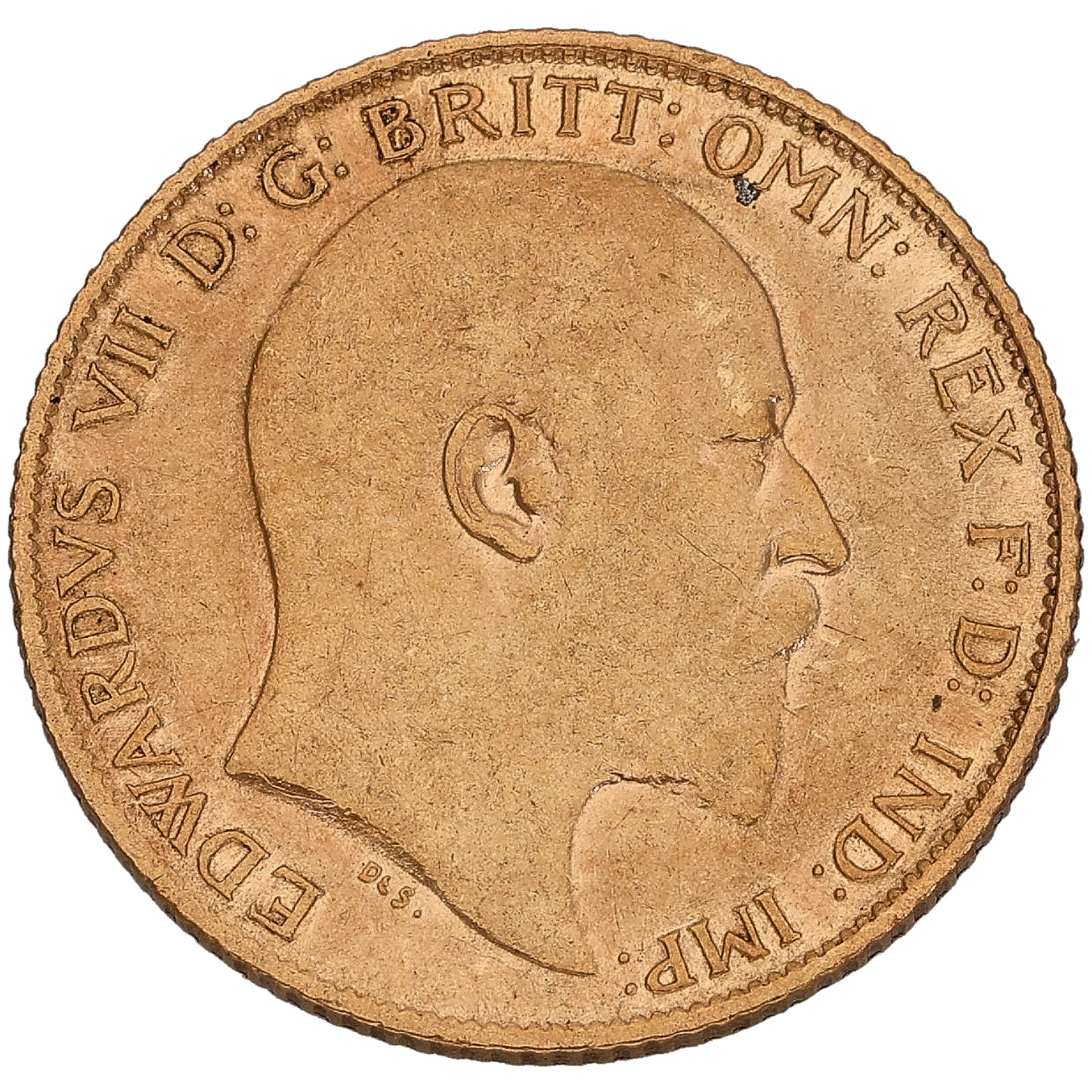 22ct Gold King Edward VII Half Sovereign Coin 1910