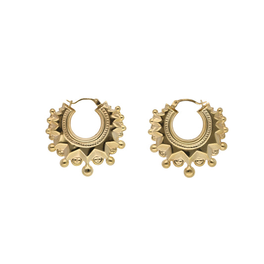 9ct Gold Creole Earrings