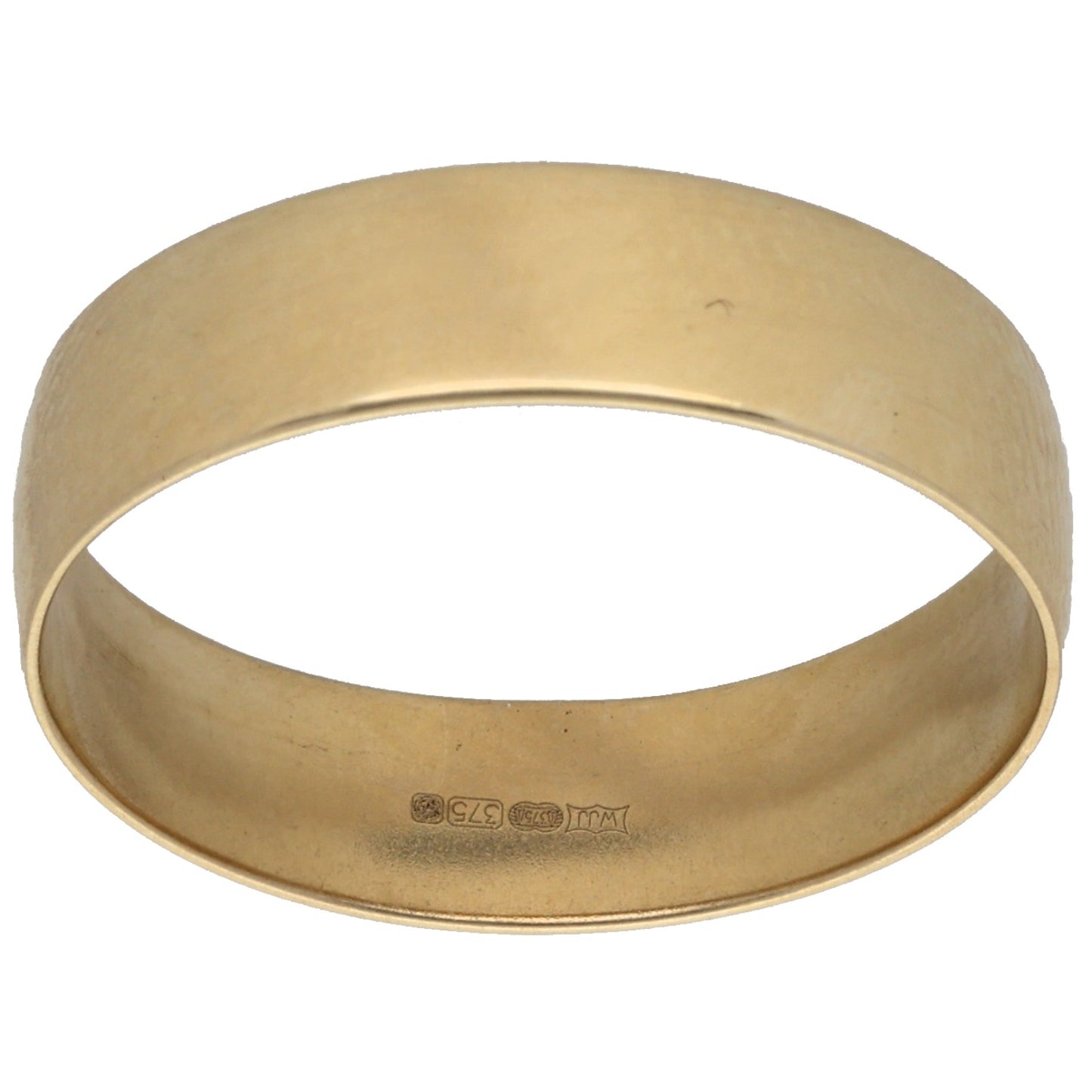 9ct Gold Plain Wedding Ring Size T