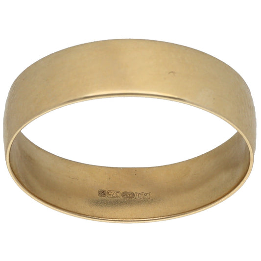 9ct Gold Plain Wedding Ring Size T