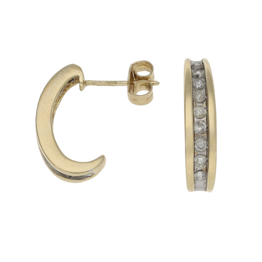 9ct Gold 0.18ct Diamond Dress/Cocktail Earrings