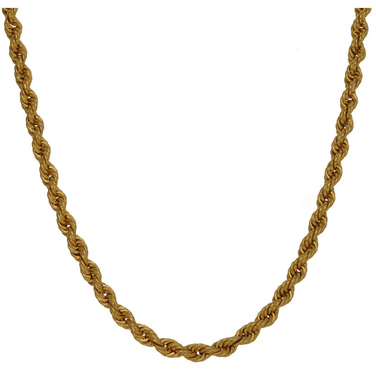 22ct Gold Rope Chain 24"