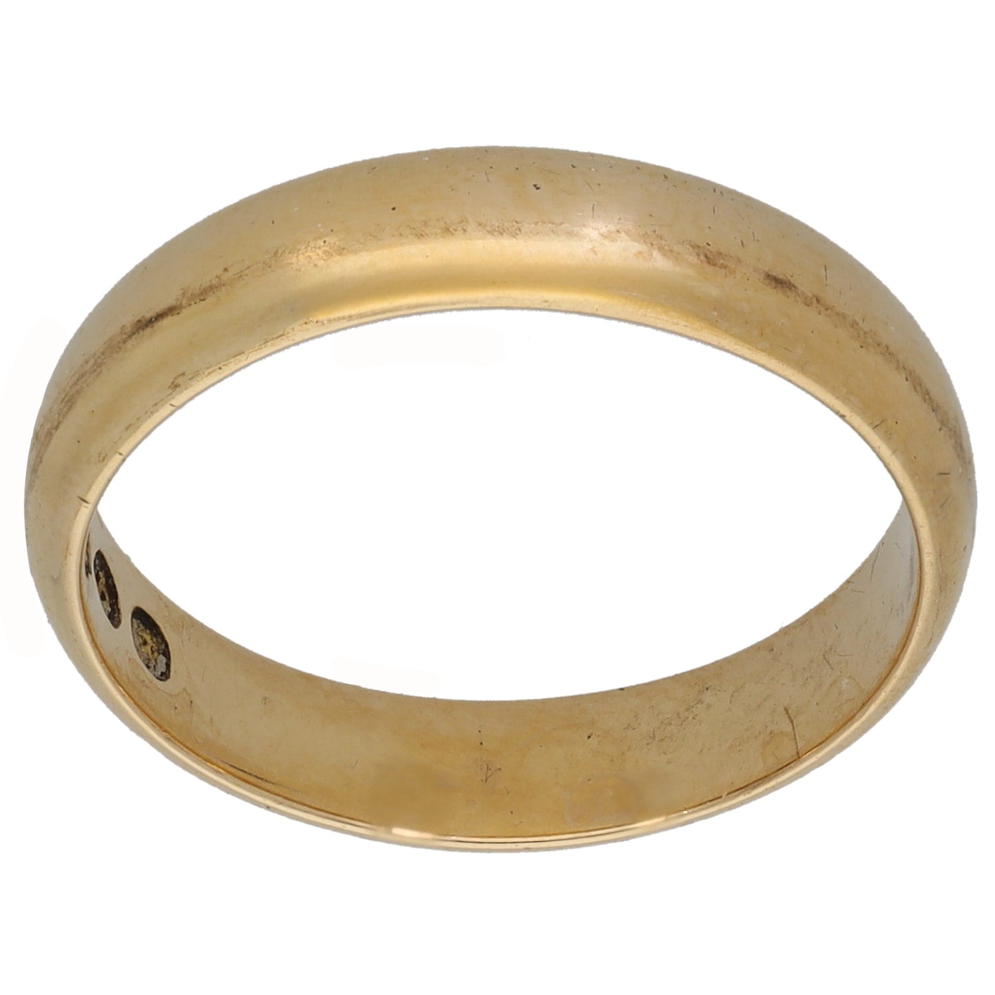 9ct Gold Plain Wedding Ring Size P