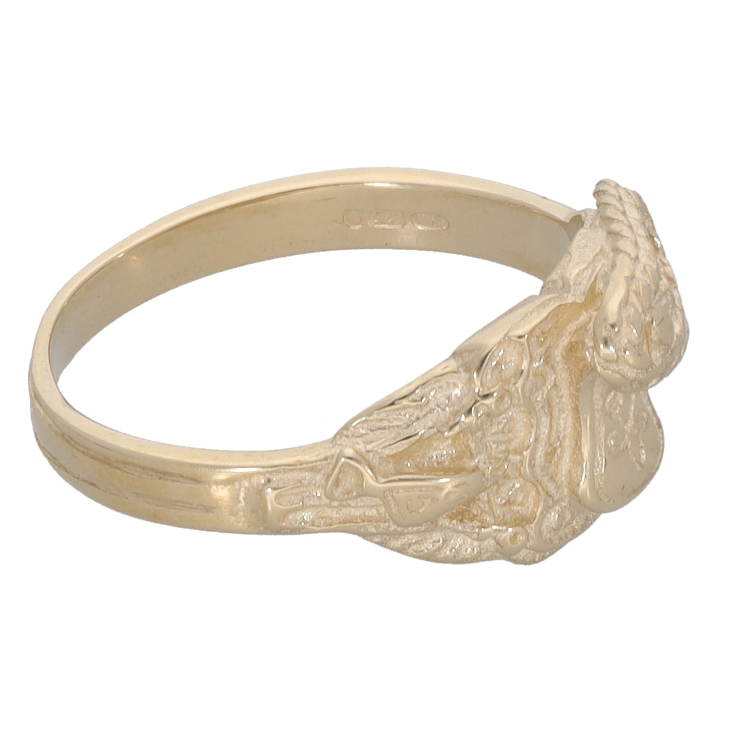 New 9ct Kids Saddle Ring Size H 1/2