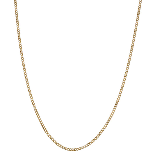 9ct Gold Curb Chain 20"