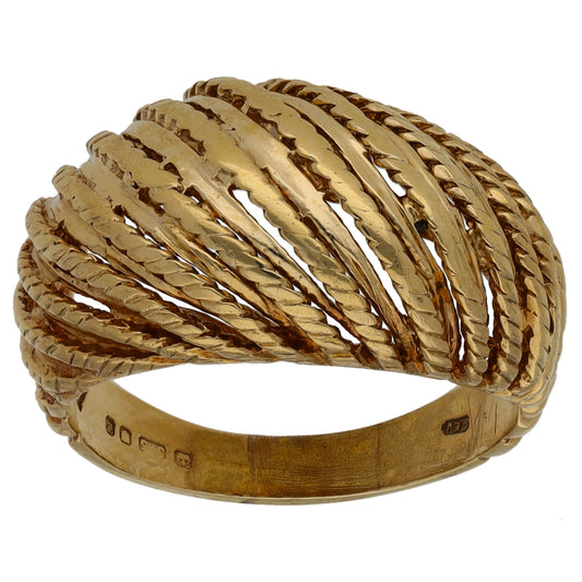 9ct Gold Alternative Ring Size Q