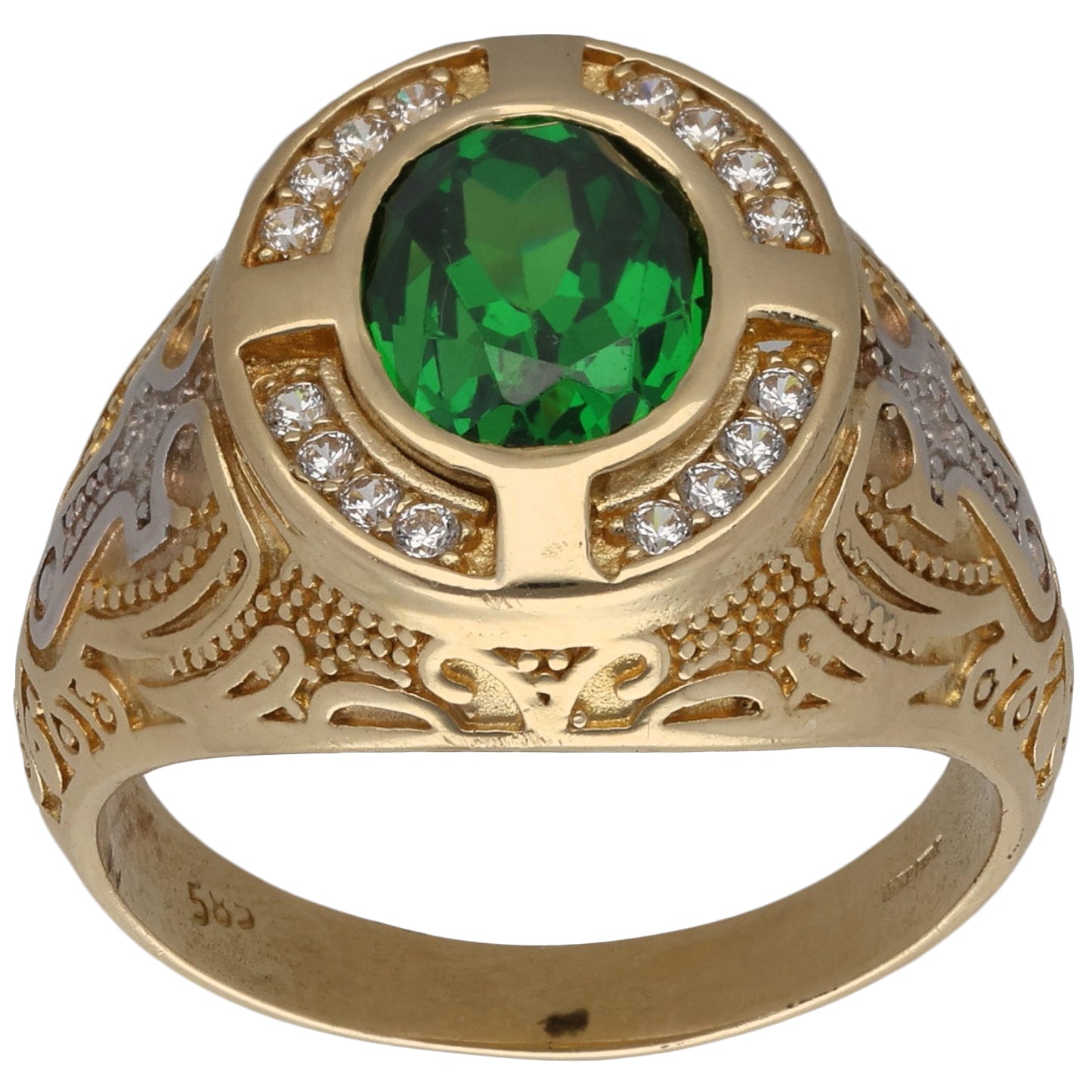14ct Gold Imitation Alternative Ring Size W