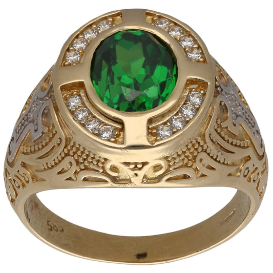 14ct Gold Imitation Alternative Ring Size W