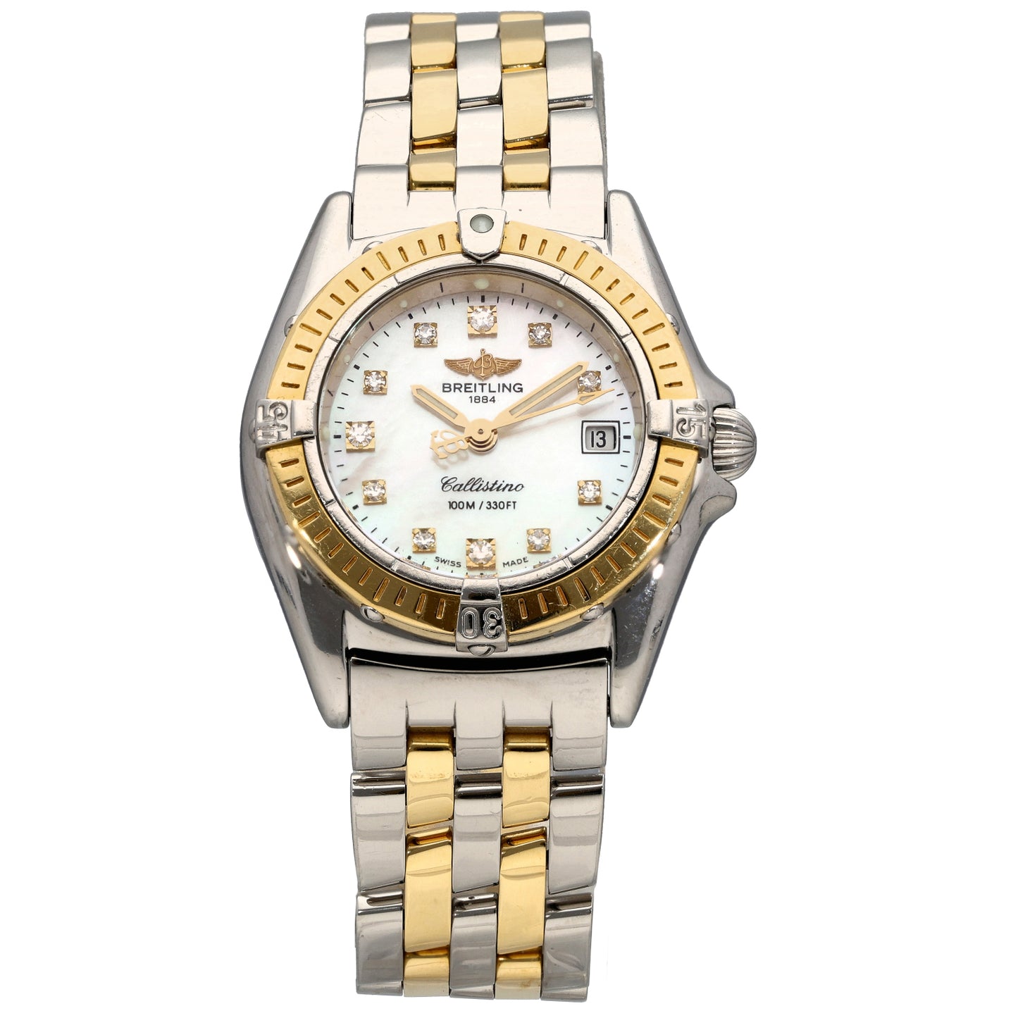 Breitling Callistino D52345 28mm Bi-Colour Watch