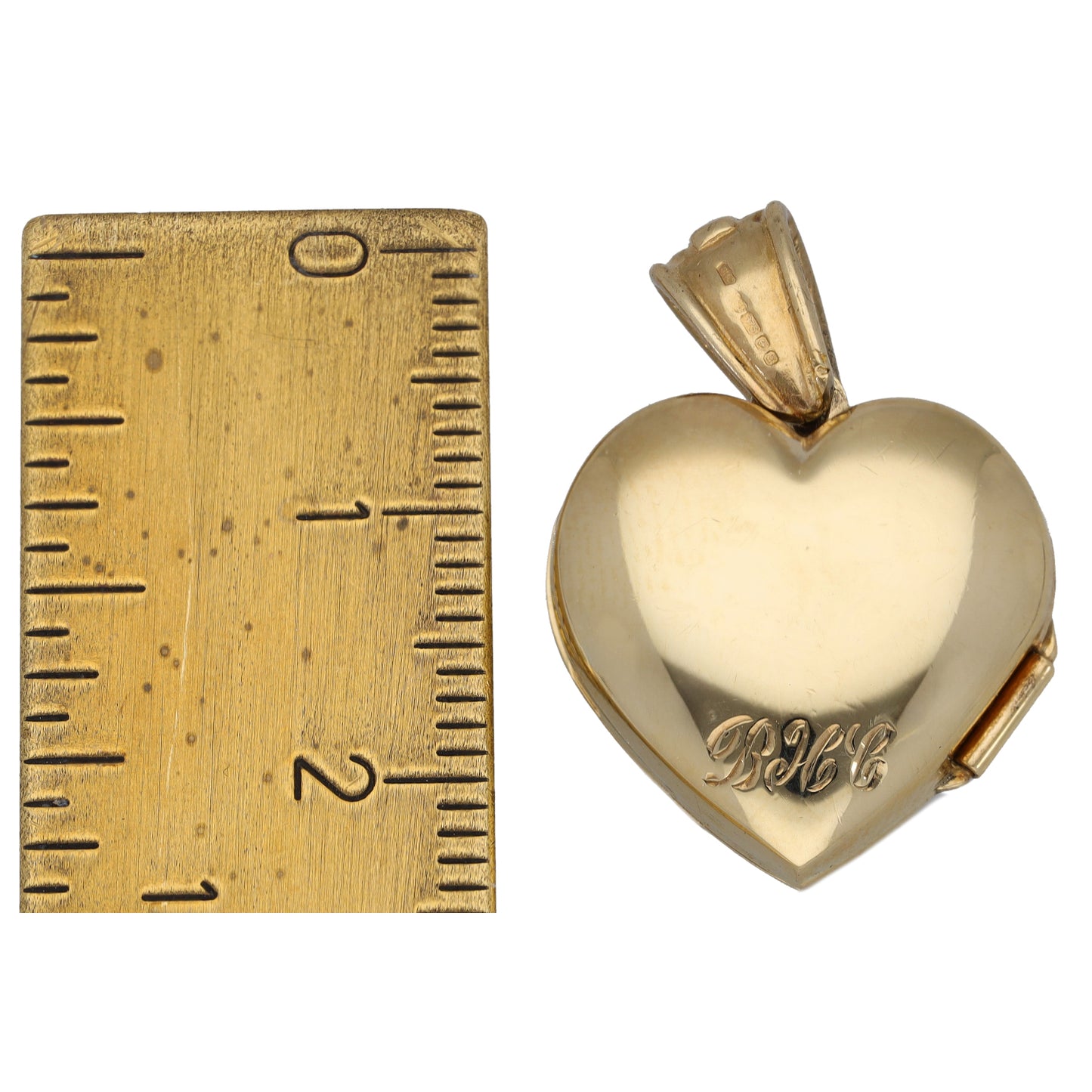 9ct Gold 0.05ct Diamond Heart Locket Pendant