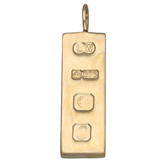 9ct Gold Ingot Pendant