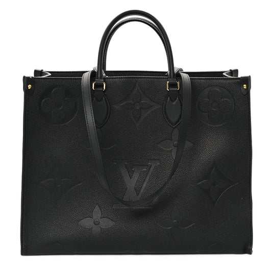 Louis Vuitton OnTheGo GM Monogram Empreinte Leather Bag - Black