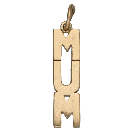 9ct Gold Mum/Mother Pendant