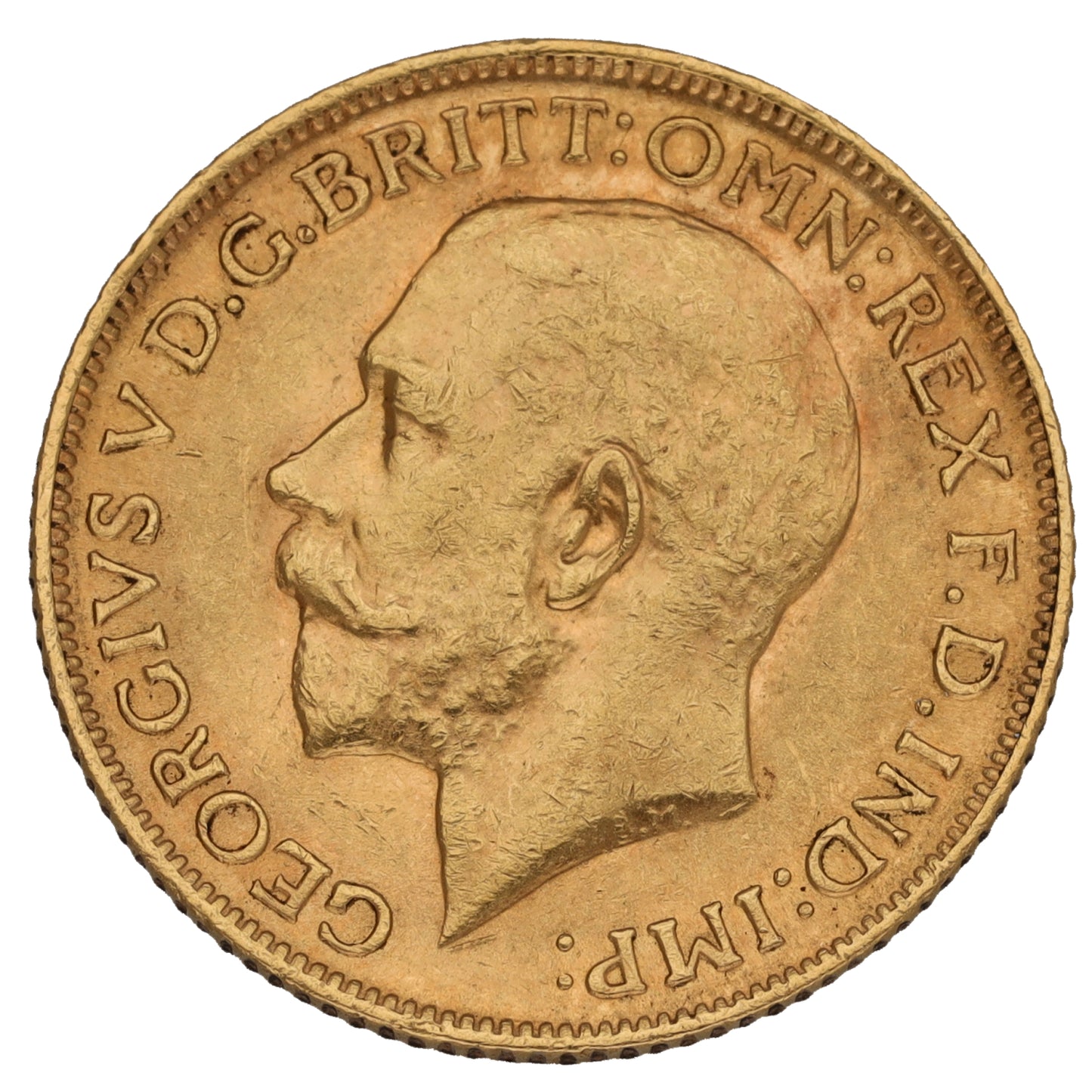 22ct Gold King George V Full Sovereign Coin 1913