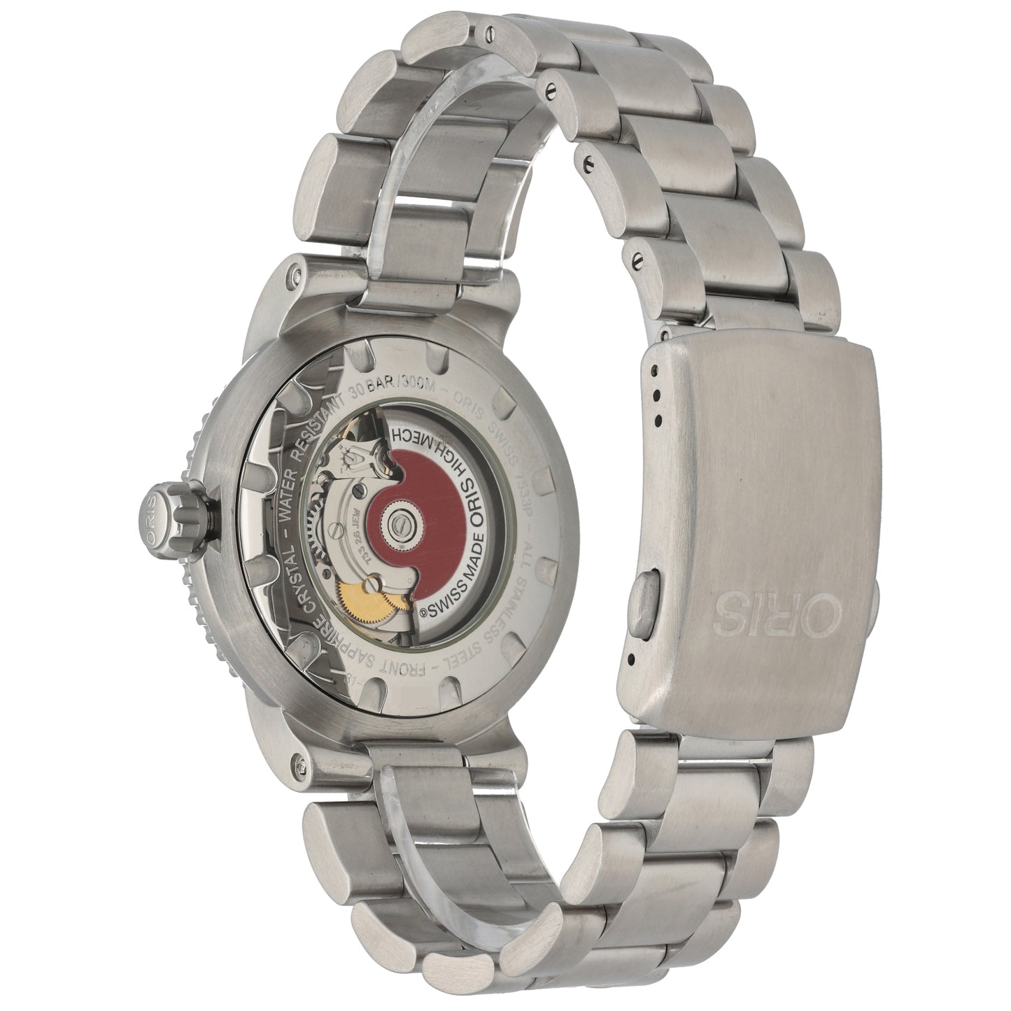 Oris TT1 Divers Black Wave 7533P 44mm Stainless Steel Watch