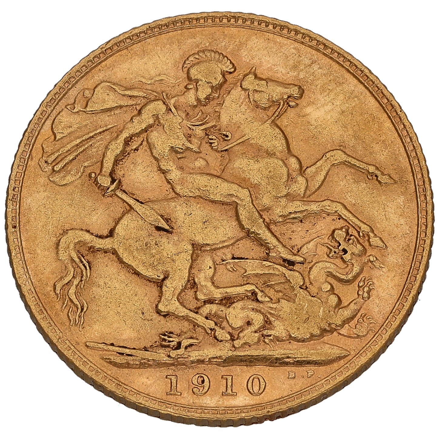 22ct Gold King Edward VII Full Sovereign Coin 1910