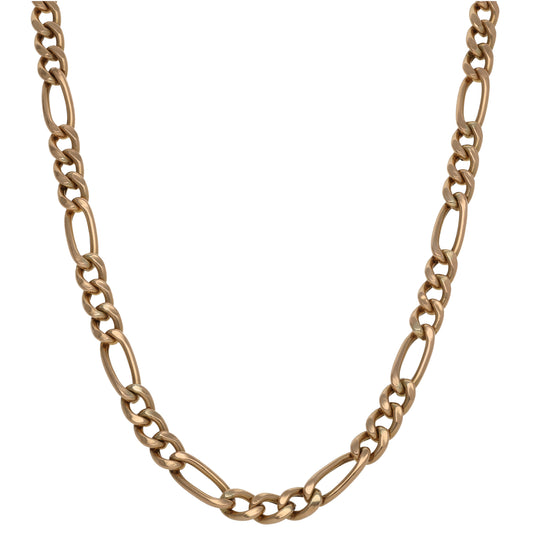 9ct Gold Figaro Chain 18"