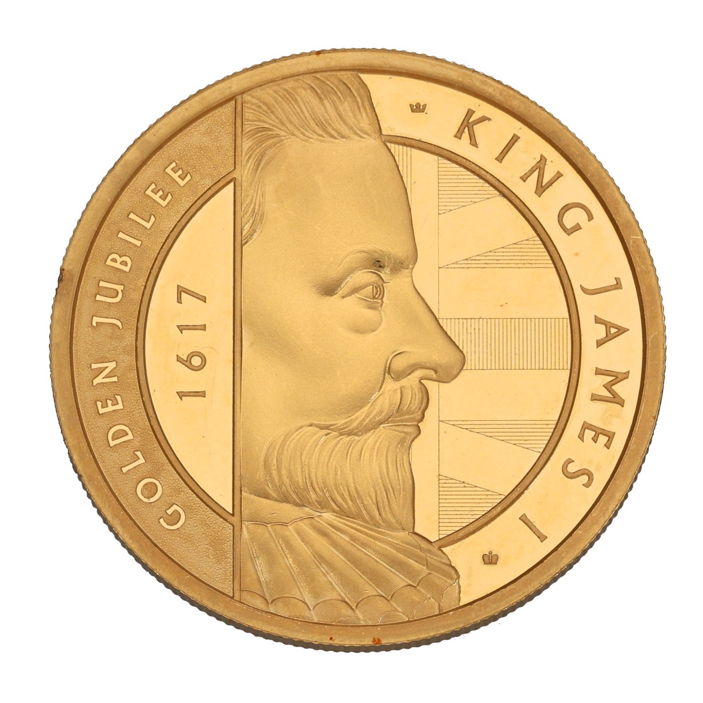22ct Gold King James I Golden Jubilee Double Sovereign Coin 2023