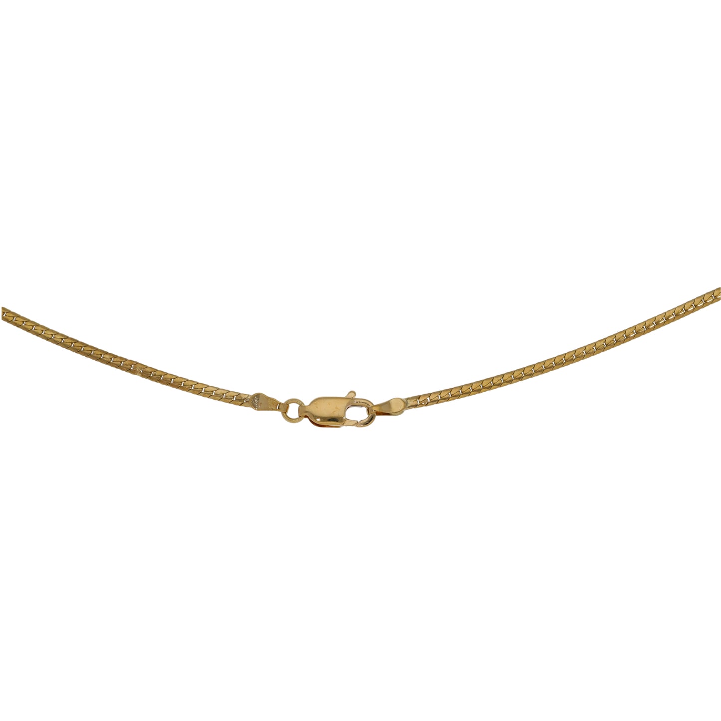 9ct Gold Ruby & 0.02ct Diamond Fancy Necklace 14"