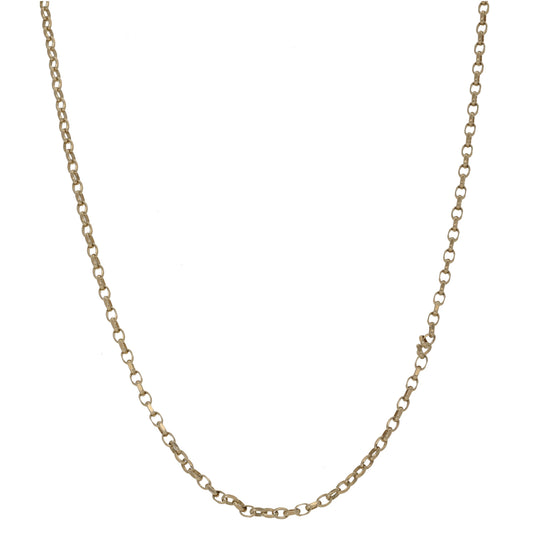 9ct Gold Curb Chain 18"