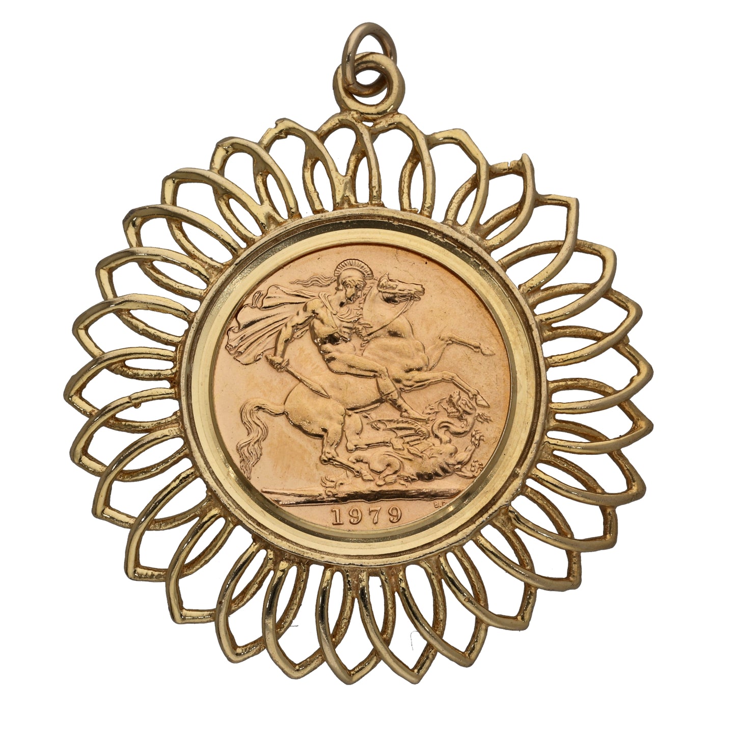 9ct Gold Full Sovereign Coin Pendant