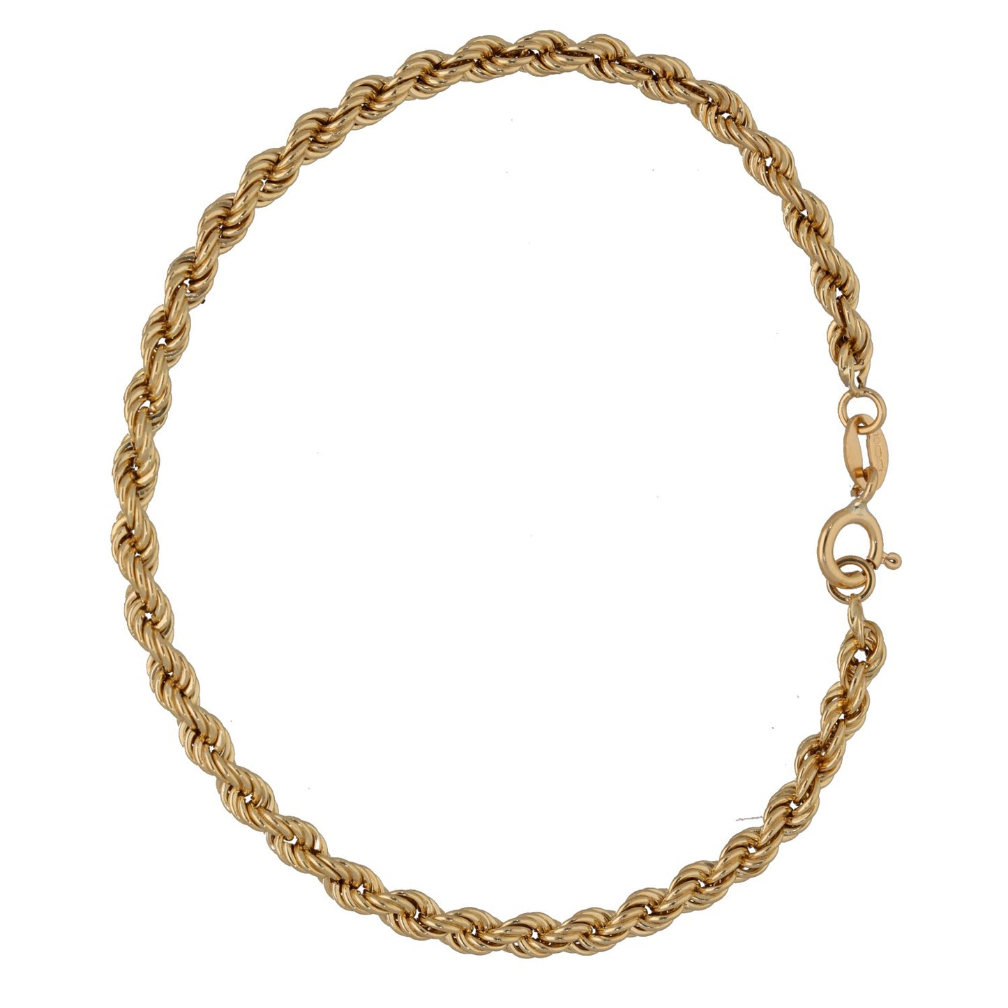 9ct Gold Rope Bracelet