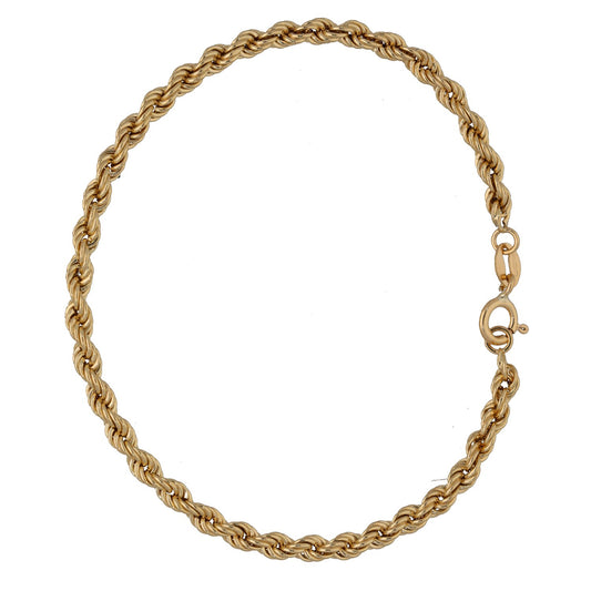 9ct Gold Rope Bracelet