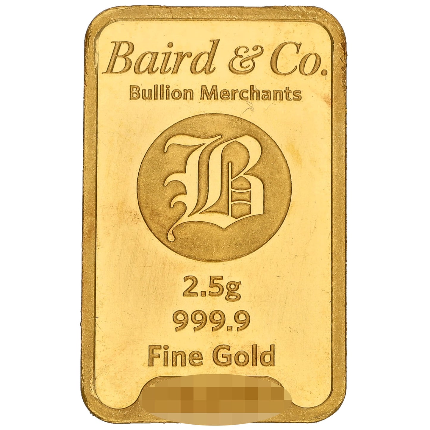 24ct 2.5g Gold Bar