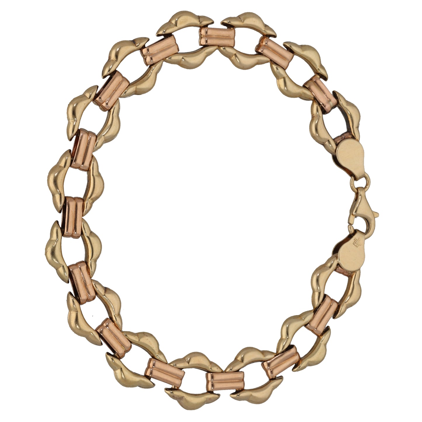 9ct Bi-Colour Gold Alternative Bracelet