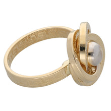 Load image into Gallery viewer, 14ct Bi-Colour Gold Spiral &amp; Ball Ring
