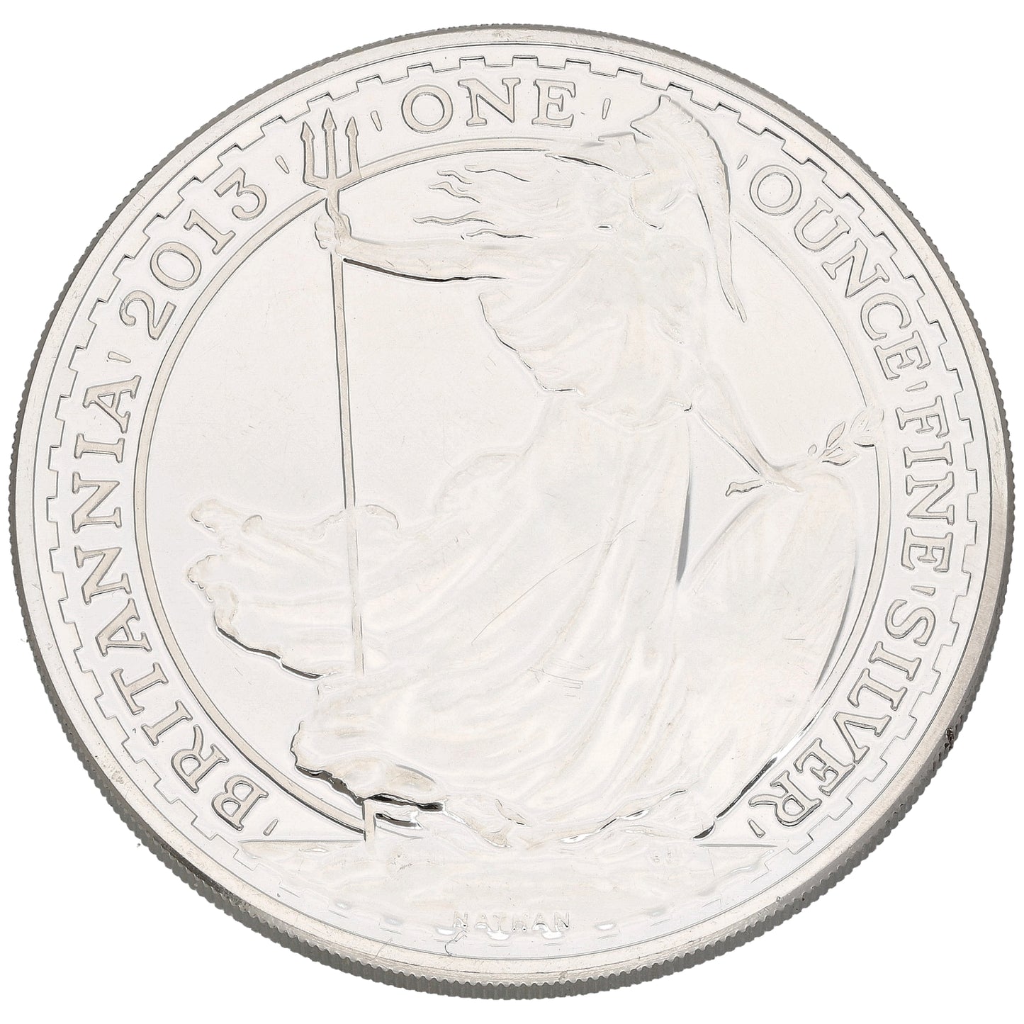 Fine Silver Queen Elizabeth II 1 OZ Britannia Coin 2013