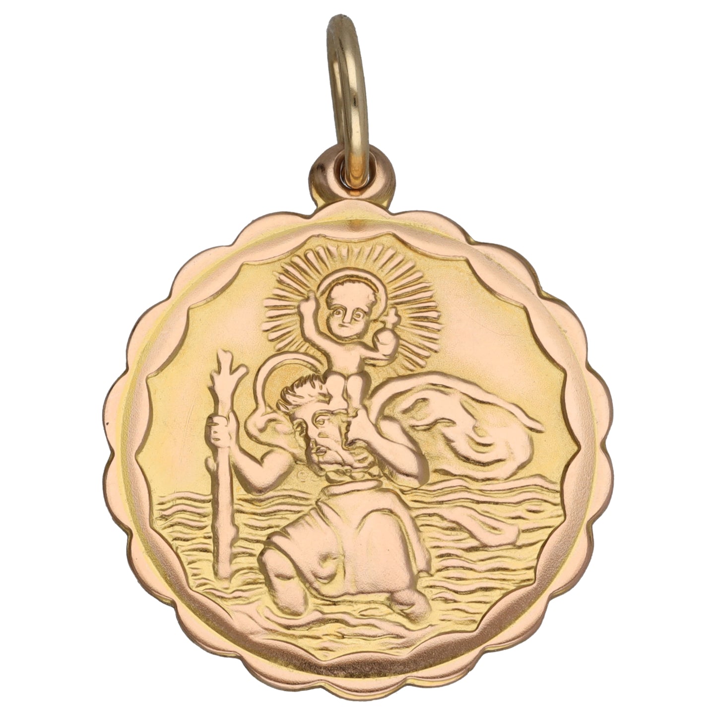 9ct Gold St Christopher Pendant
