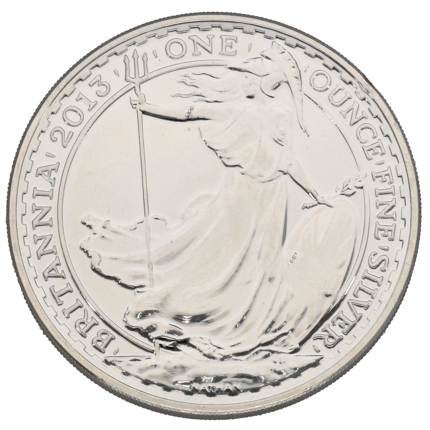 Fine Silver Queen Elizabeth II 1 OZ Britannia Coin 2013