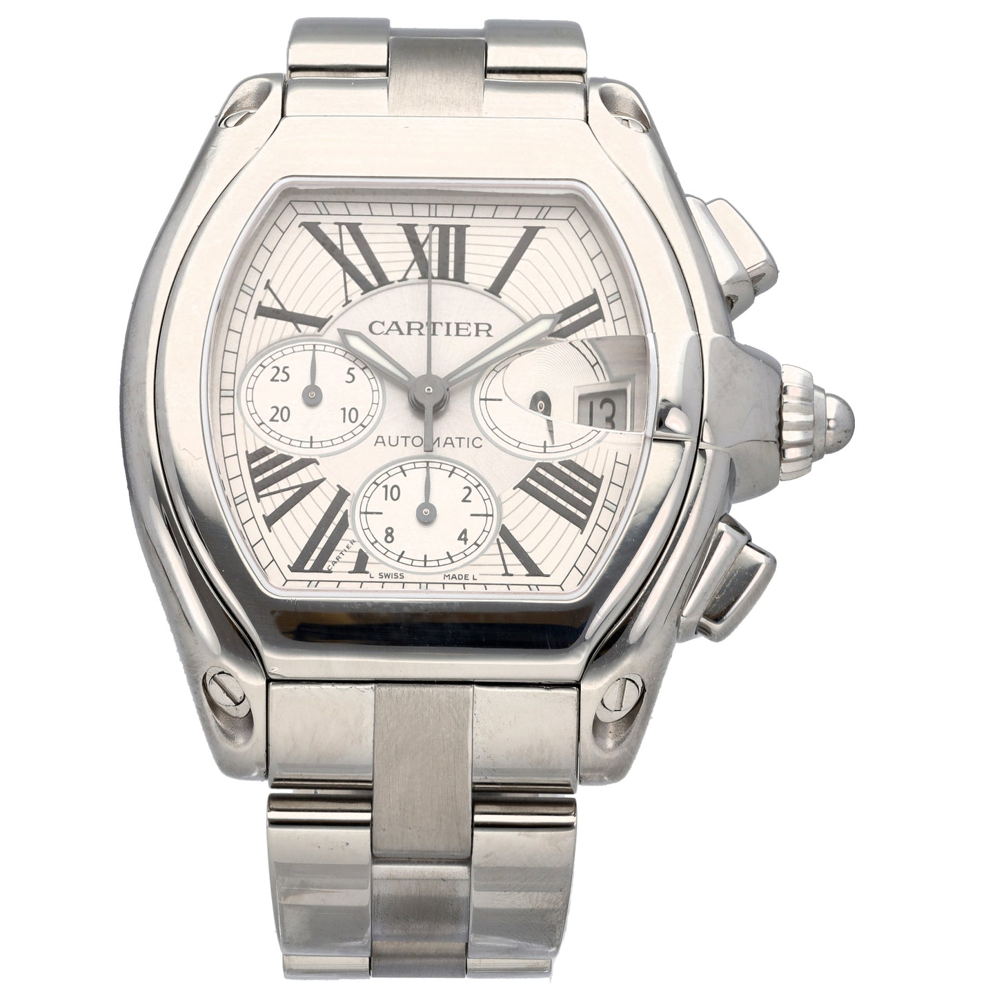 Cartier Roadster W62019X6 41mm Stainless Steel Watch