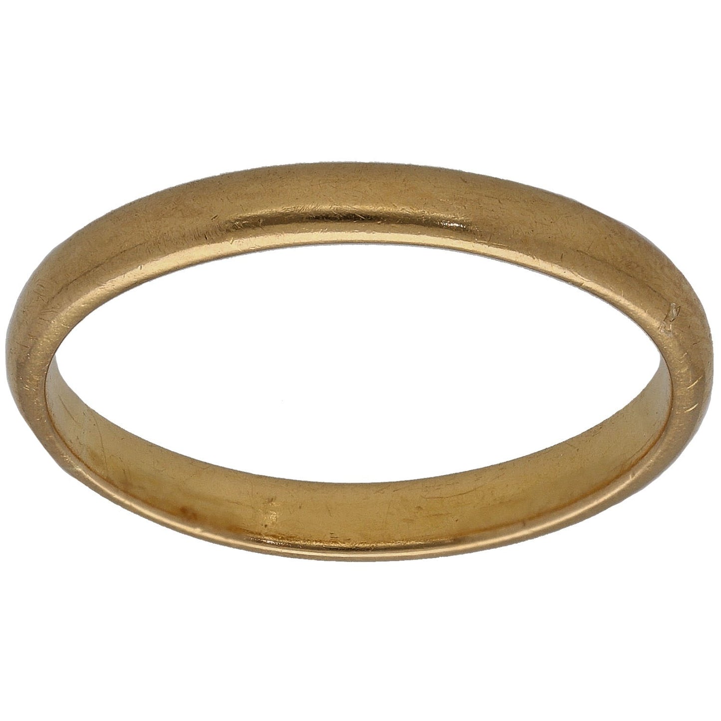 22ct Gold Plain Wedding Ring Size S