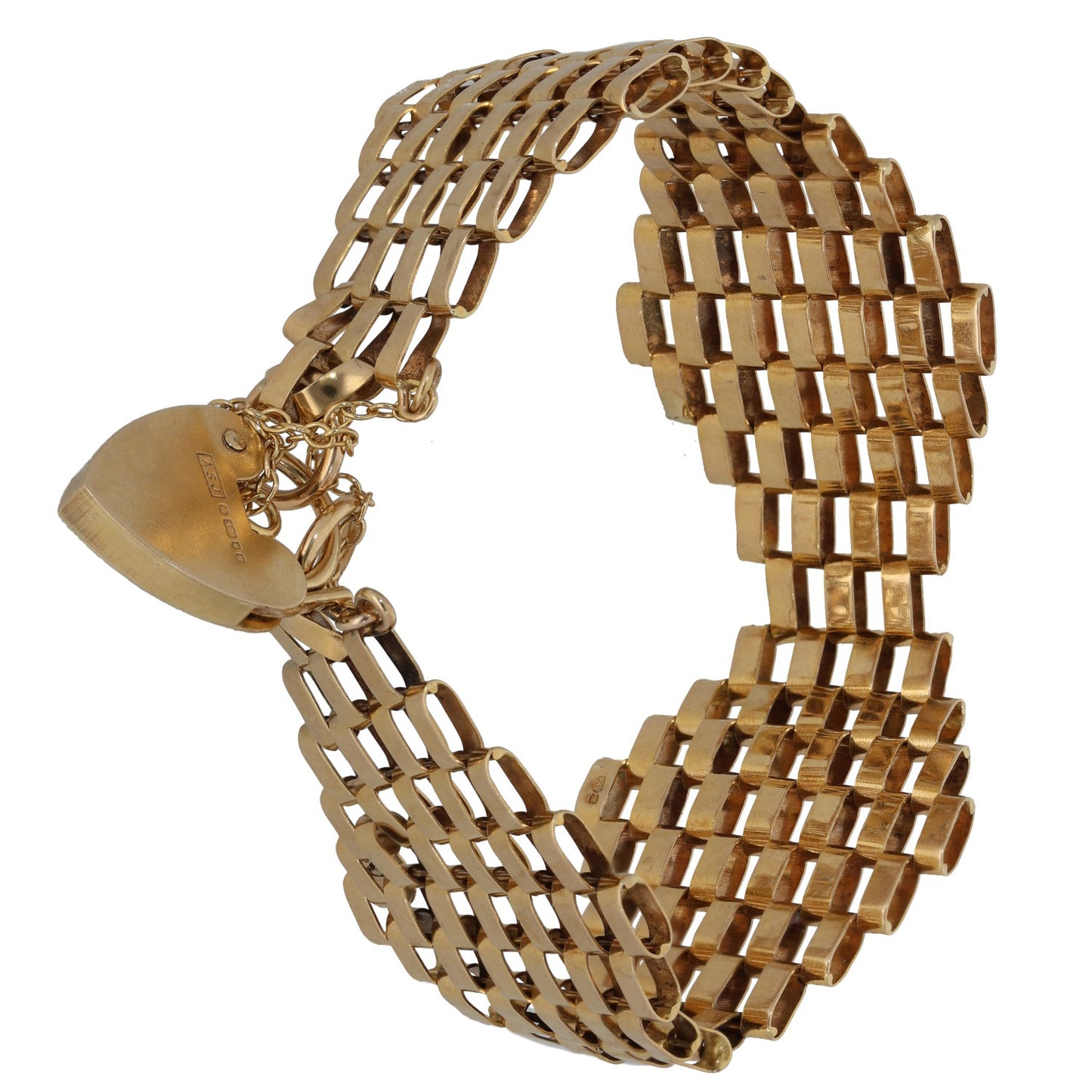 9ct Gold Gate Bracelet